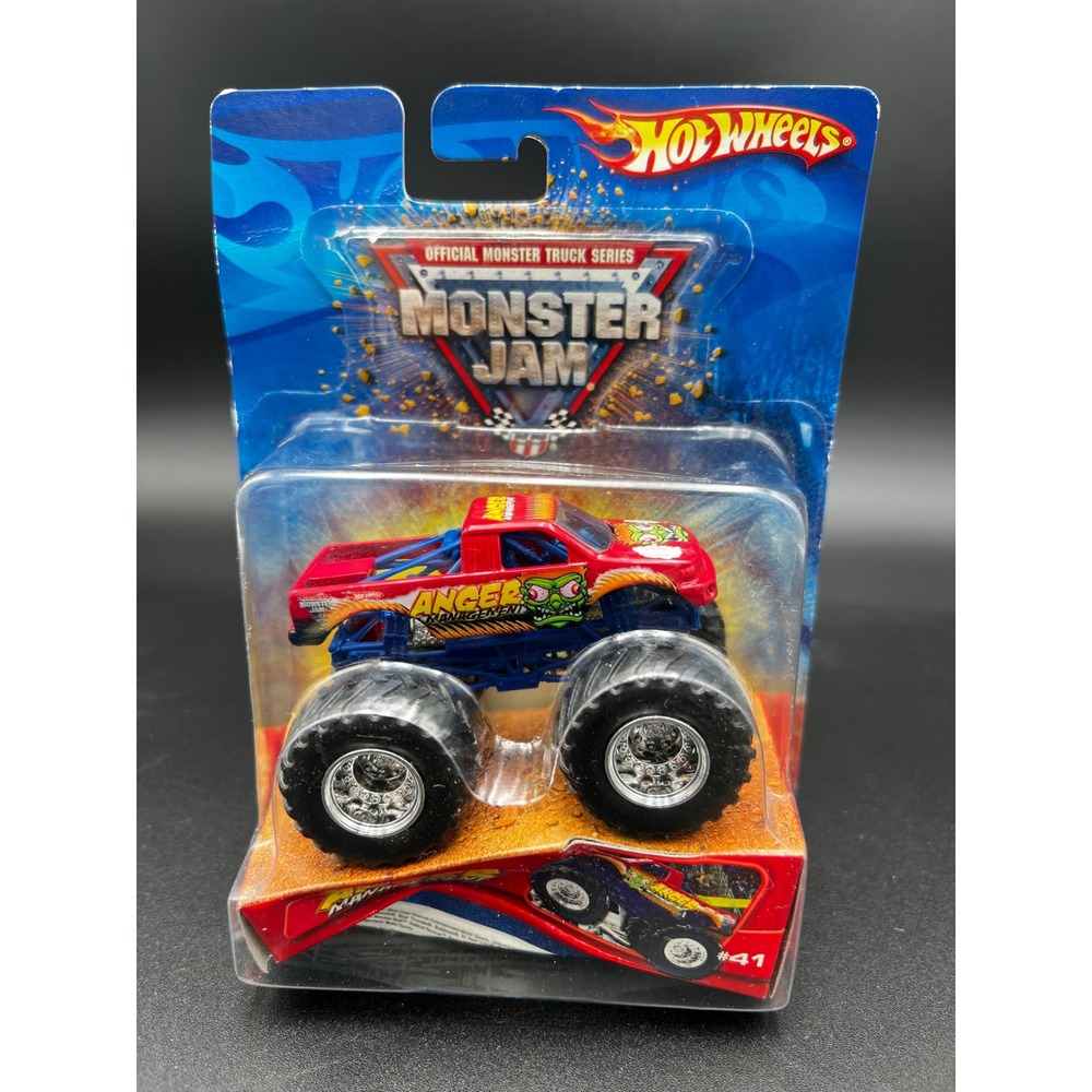 Hot Wheels Monster Jam Anger Management Red Monster Truck 1:64 Scale #41 2006